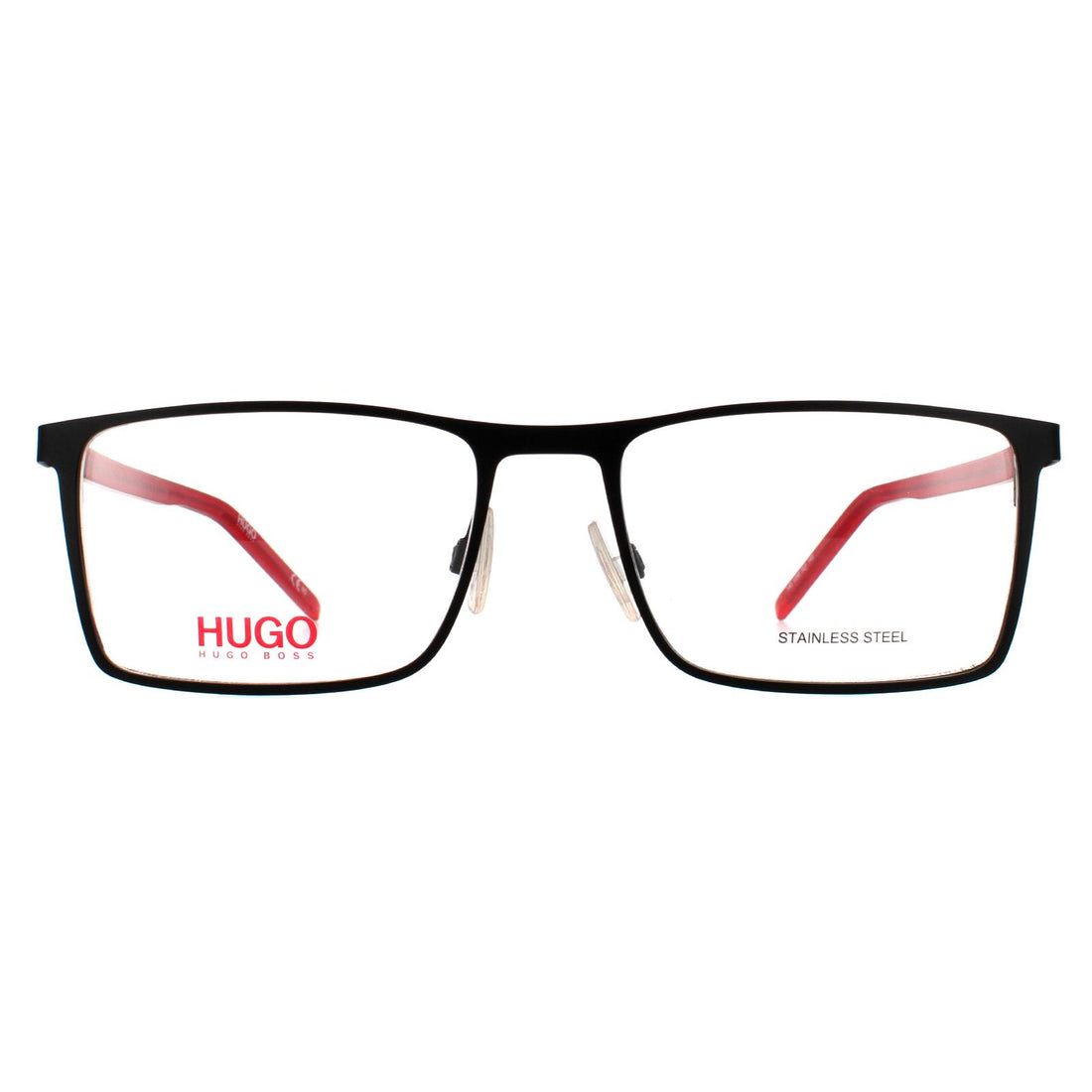 Hugo by Hugo Boss Glasses Frames HG 1056 003 Matte Black Red Men