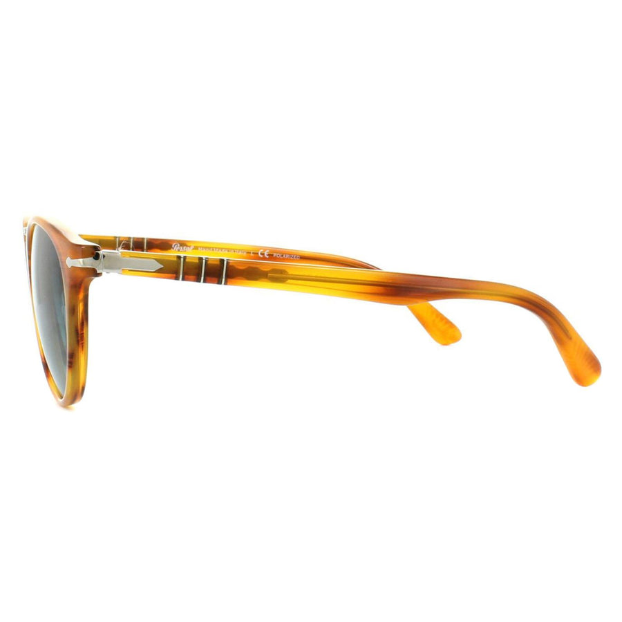 Persol Sunglasses 3108 960/S3 Striped Brown Blue Polarized 49mm