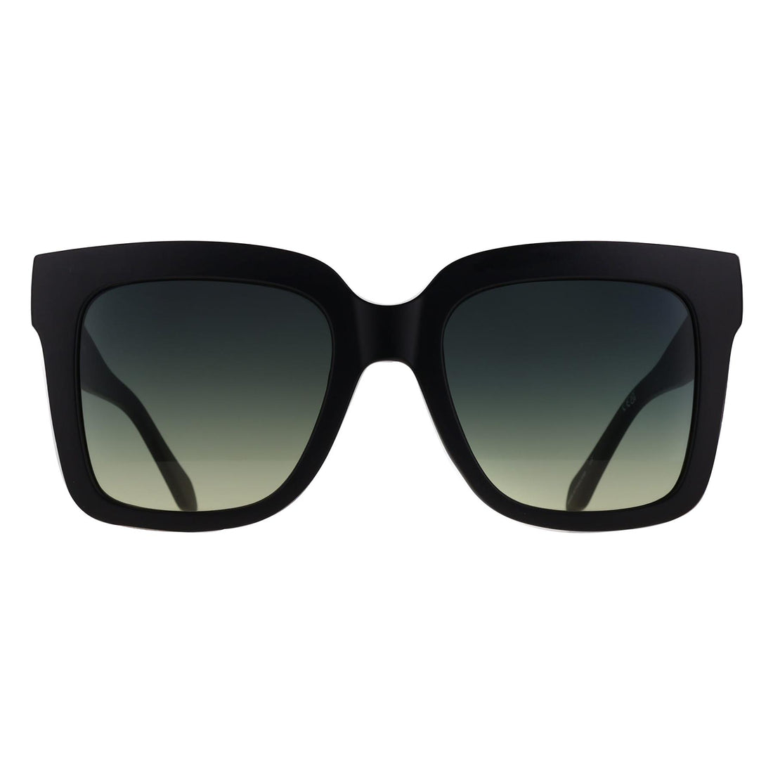 Quay Sunglasses Icy 59297 Matte Black Smoke Green Gradient