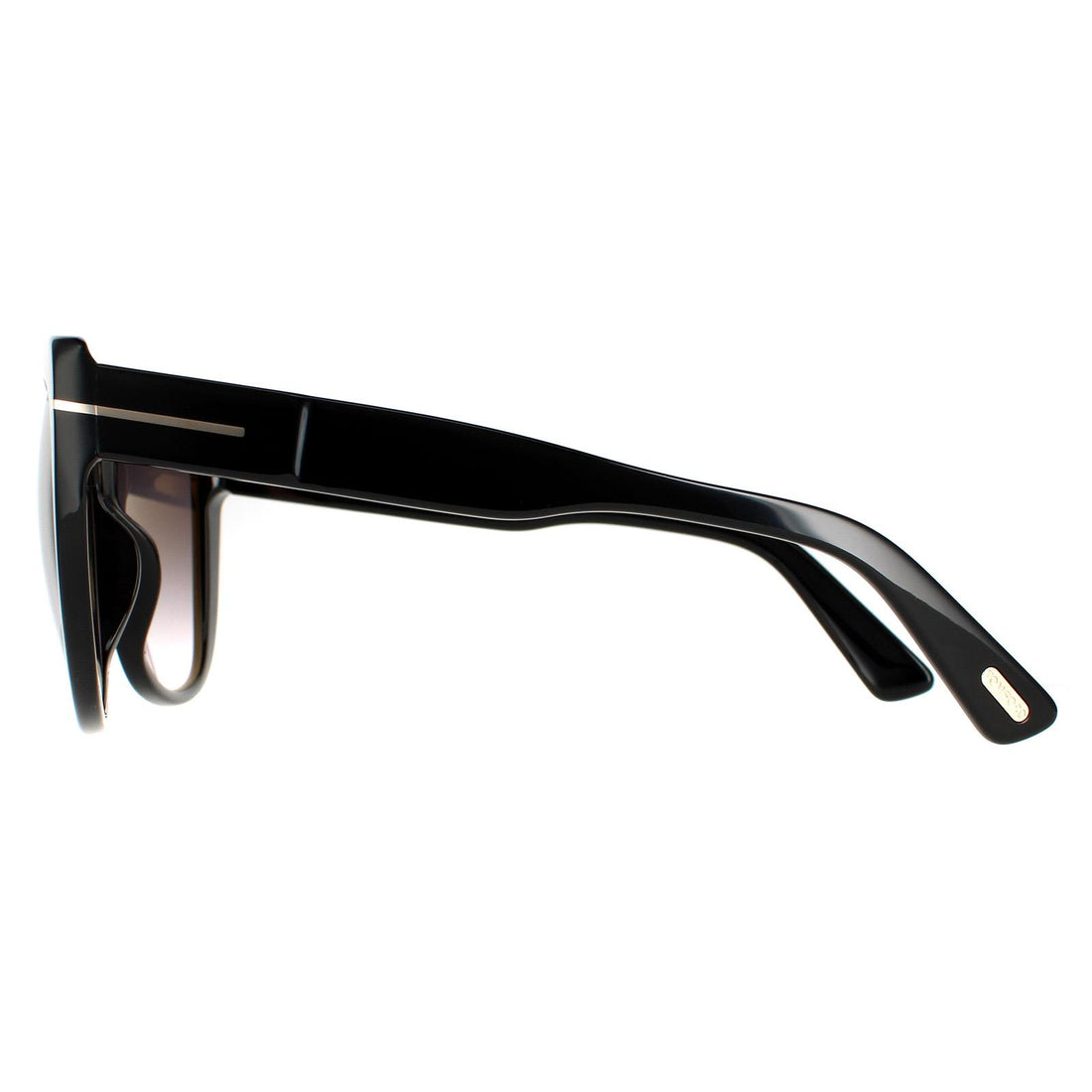 Tom Ford Sunglasses FT0937 Nora 01B Shiny Black Smoke Gradient