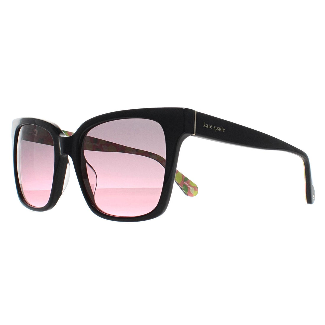 Kate Spade Sunglasses Harlow/G/S 807 FF Black Gray Fuchsia