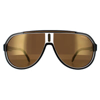 Carrera 1057/S Sunglasses Black Gold Gold High Contrast Polarized Antireflex