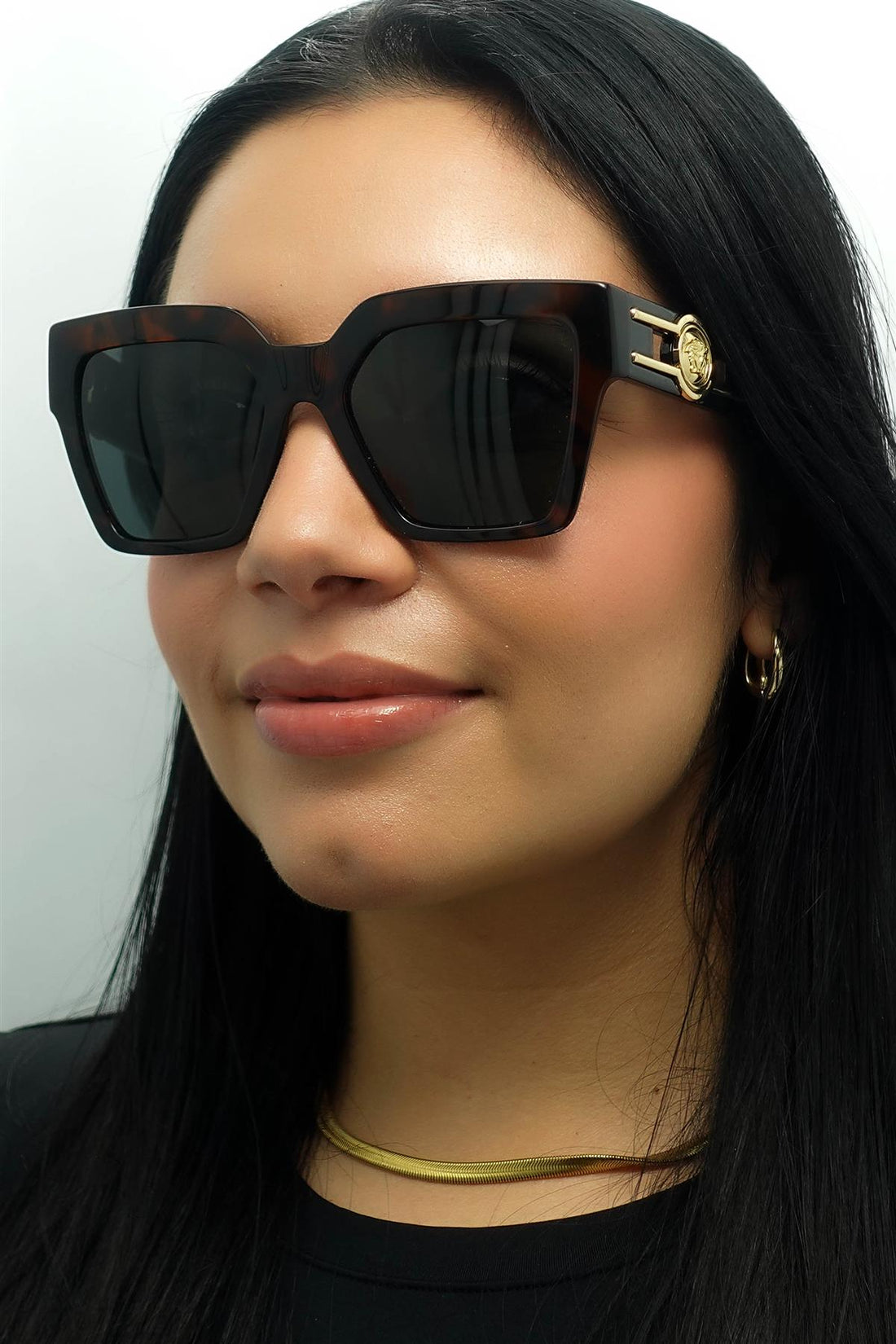 Versace Sunglasses VE4458 542987 Dark Havana Dark Grey