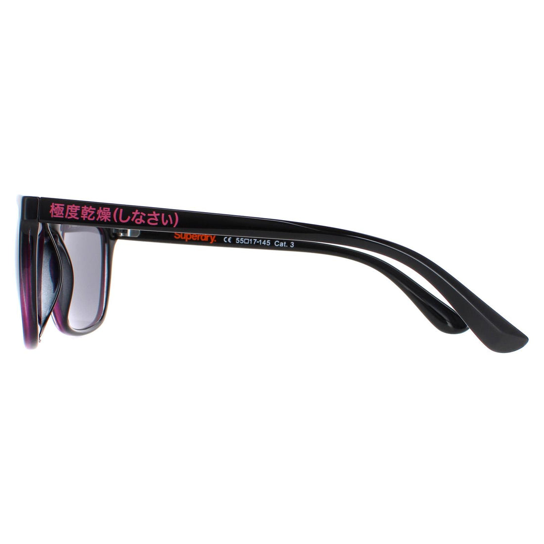 Superdry Sunglasses Stockholm SDS 172 Black and Pink with Tortoise Grey