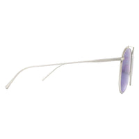 Calvin Klein Sunglasses 2163S 044 Matte Sliver Grey Solid Blue