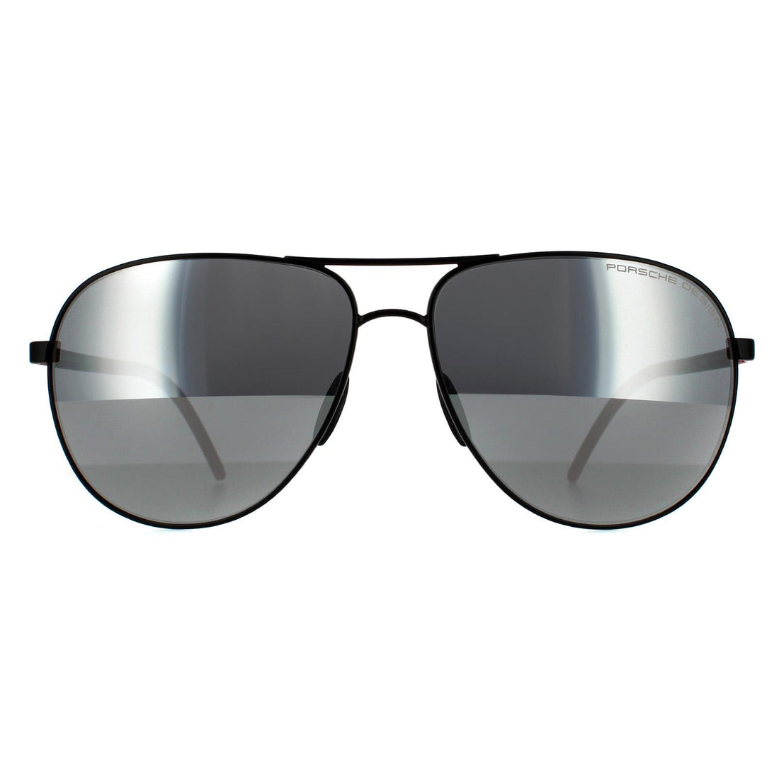 Porsche Design P8651 Sunglasses Black / Silver Mirror Polarized