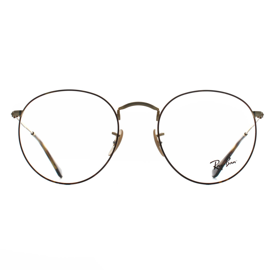 Ray-Ban Glasses Frames RX3447V Round Metal 2945 Havana on Gold Men Women