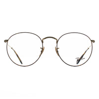 Ray-Ban Glasses Frames RX3447V Round Metal 2945 Havana on Gold Men Women