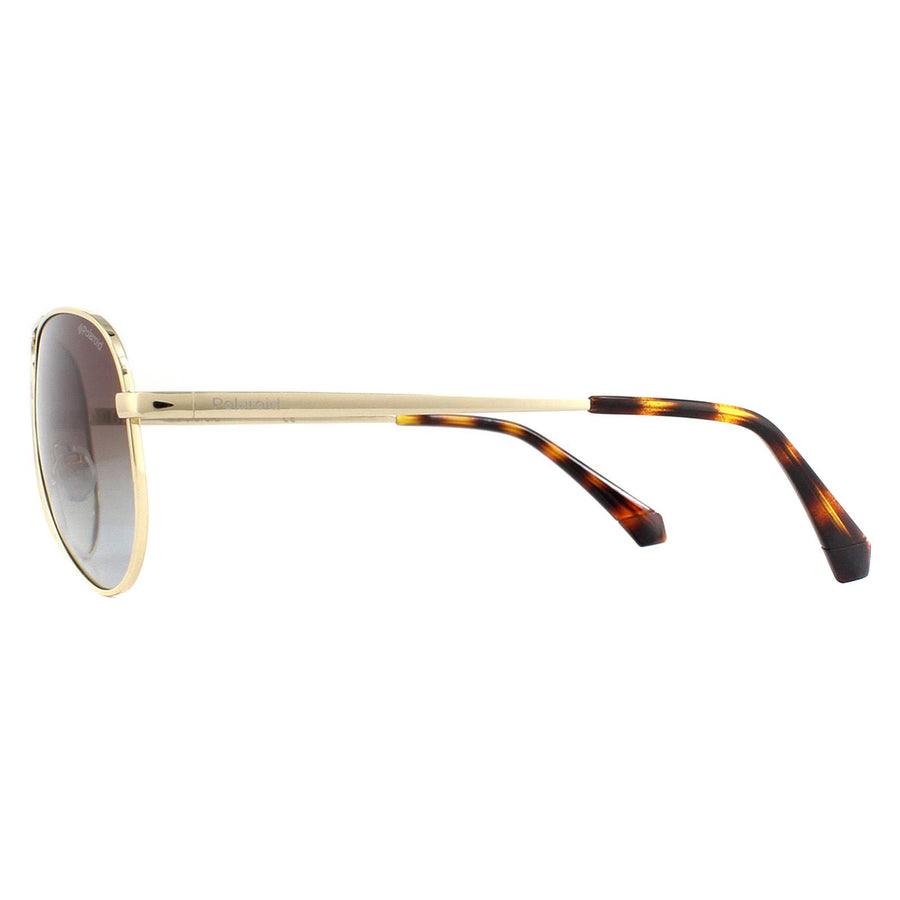 Polaroid Sunglasses 6012/N/NEW J5G LA Gold Brown Gradient Polarized 56mm