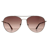 Guess Sunglasses GF6143 32F Silver Brown Gradient