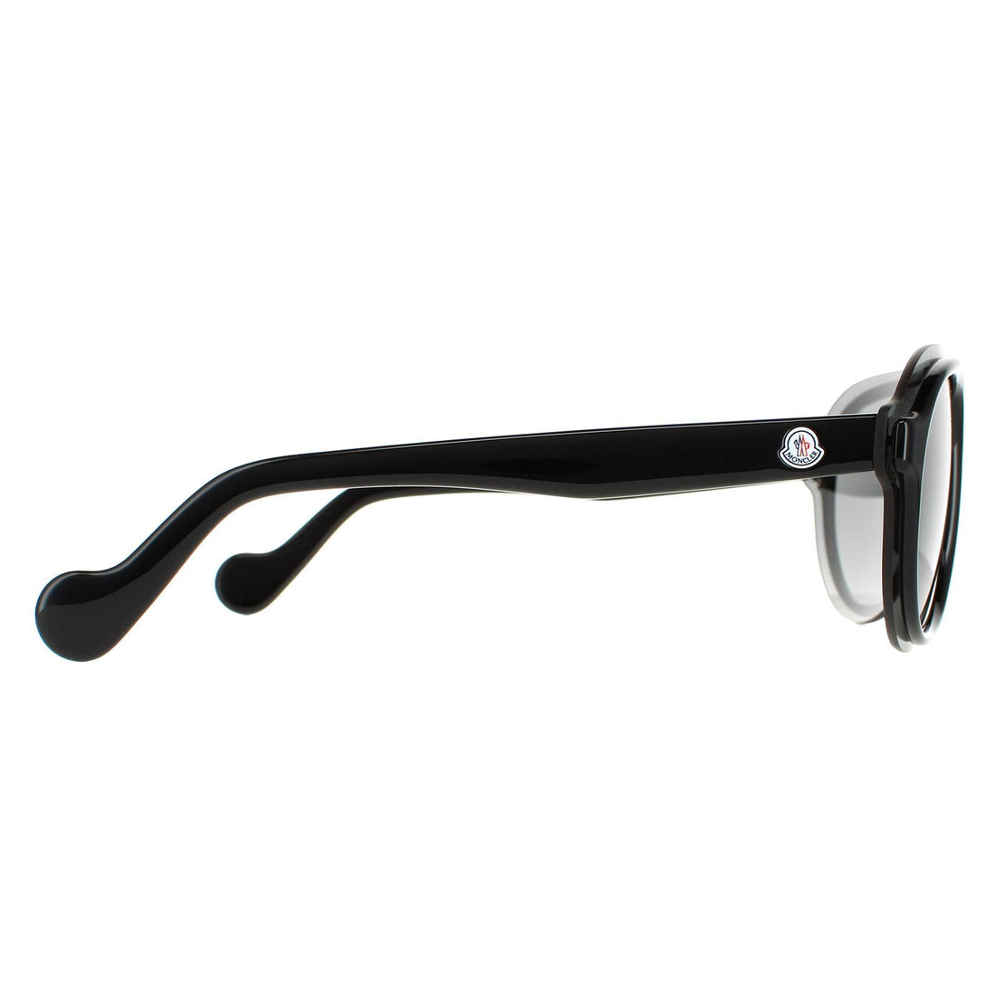 Moncler Sunglasses ML0055 01C Shiny Black Grey Mirror