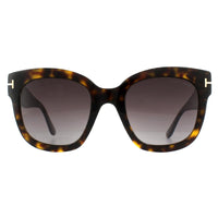 Tom Ford Beatrix FT0613 Sunglasses Dark Havana Bordeaux Gradient