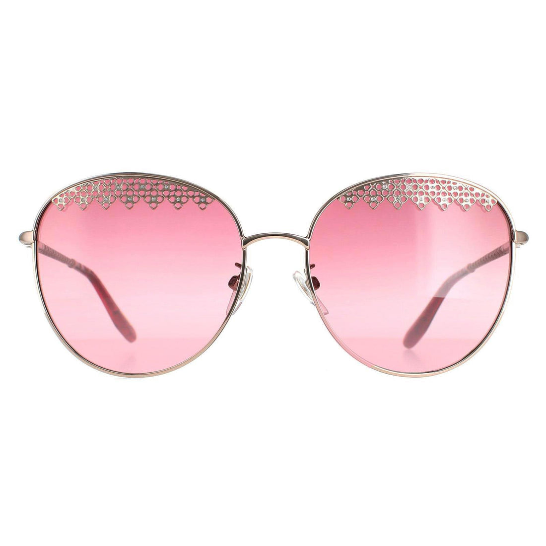 Chopard SCHF75S Sunglasses Shiny Red Gold / Pink Gradient