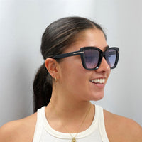 Tom Ford Sunglasses Scarlet FT0920 01B Shiny Black Smoke Gradient