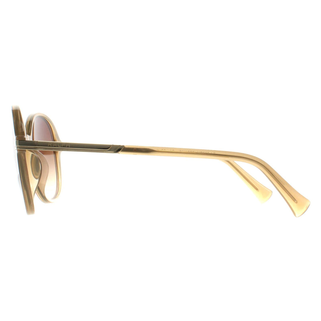 Ralph By Ralph Lauren Sunglasses RA5297U 600413 Shiny Milky Light Brown Brown Gradient