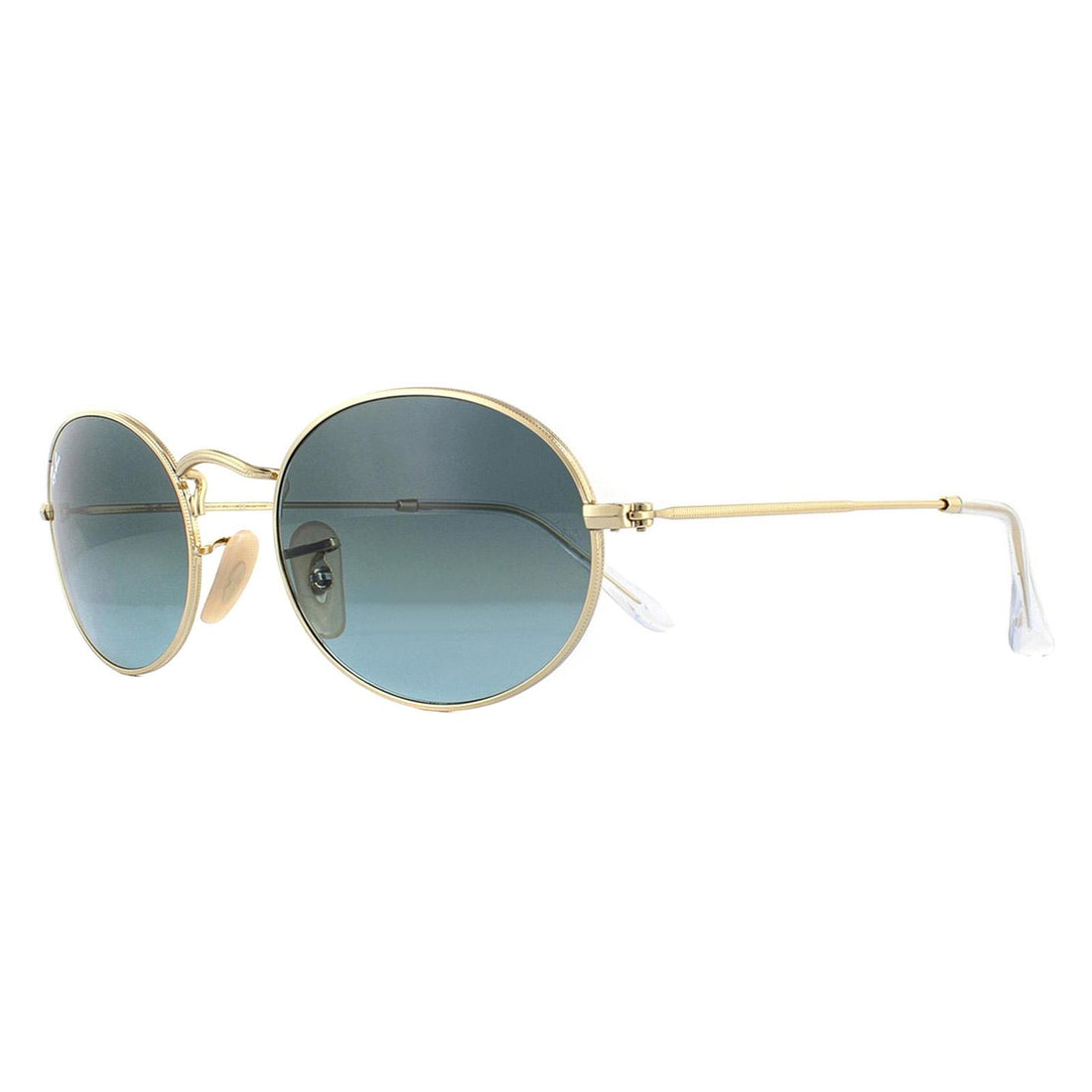 Ray-Ban Sunglasses Oval RB3547 001/3M Gold Blue Grey Gradient
