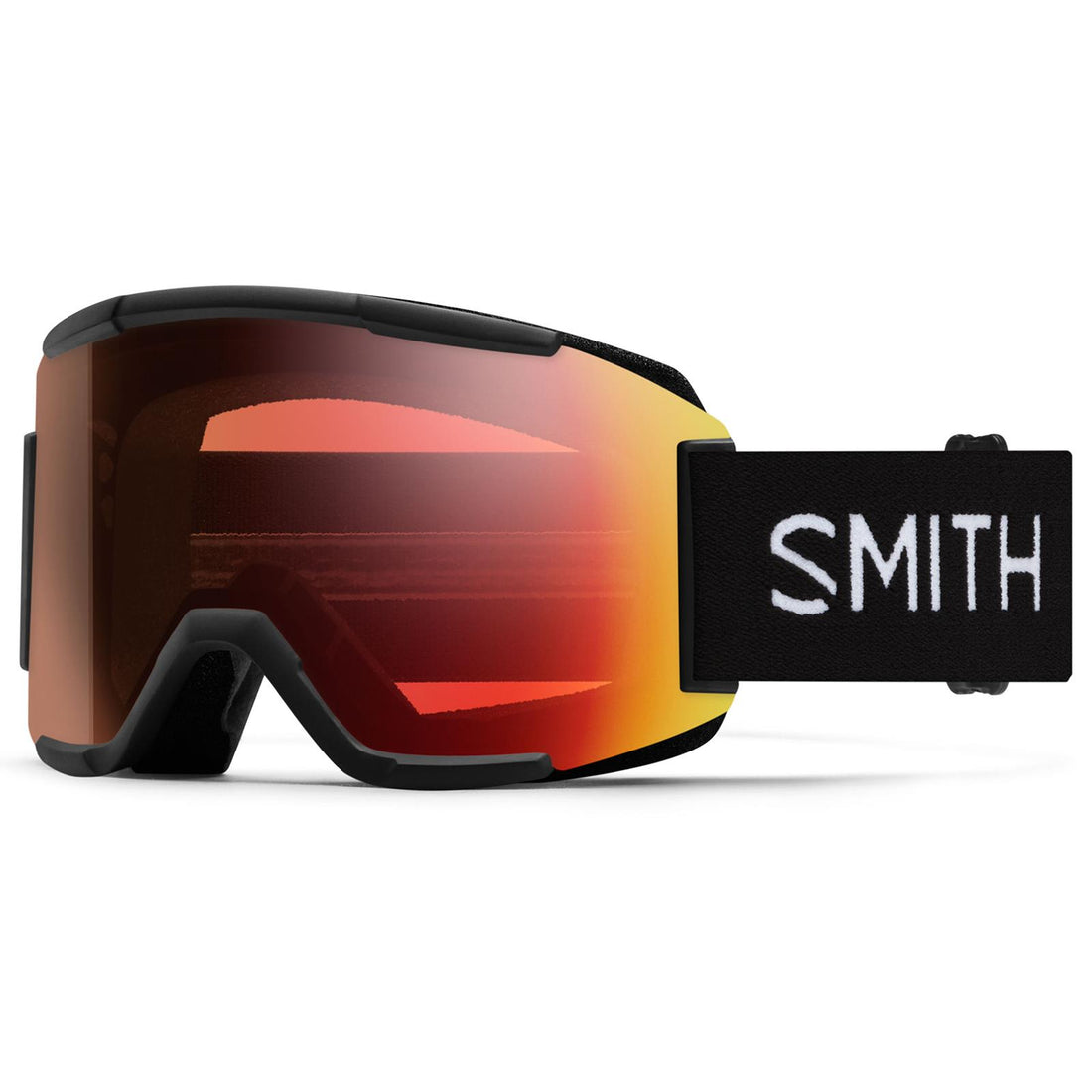 Smith Ski Goggles Squad 2QJ 4V Black ChromaPop Pro Photochromic Red Mirror