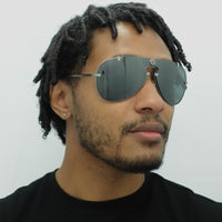 Versace Sunglasses VE2243 10016G Gunmetal Grey Mirror Black