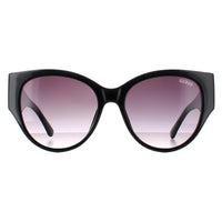 Guess Sunglasses GF6118 01B Shiny Black Smoke Gradient