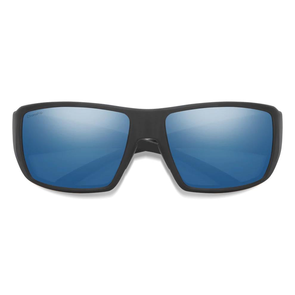 Smith Sunglasses Guides Choice/N 003 QG Matte Black ChromaPop Polarized Blue Mirror