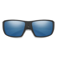 Smith Sunglasses Guides Choice/N 003 QG Matte Black ChromaPop Polarized Blue Mirror