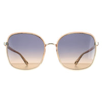 Chloe CH0031S Franky Sunglasses Orange Crystal Fade and Gold / Blue to Brown Gradient
