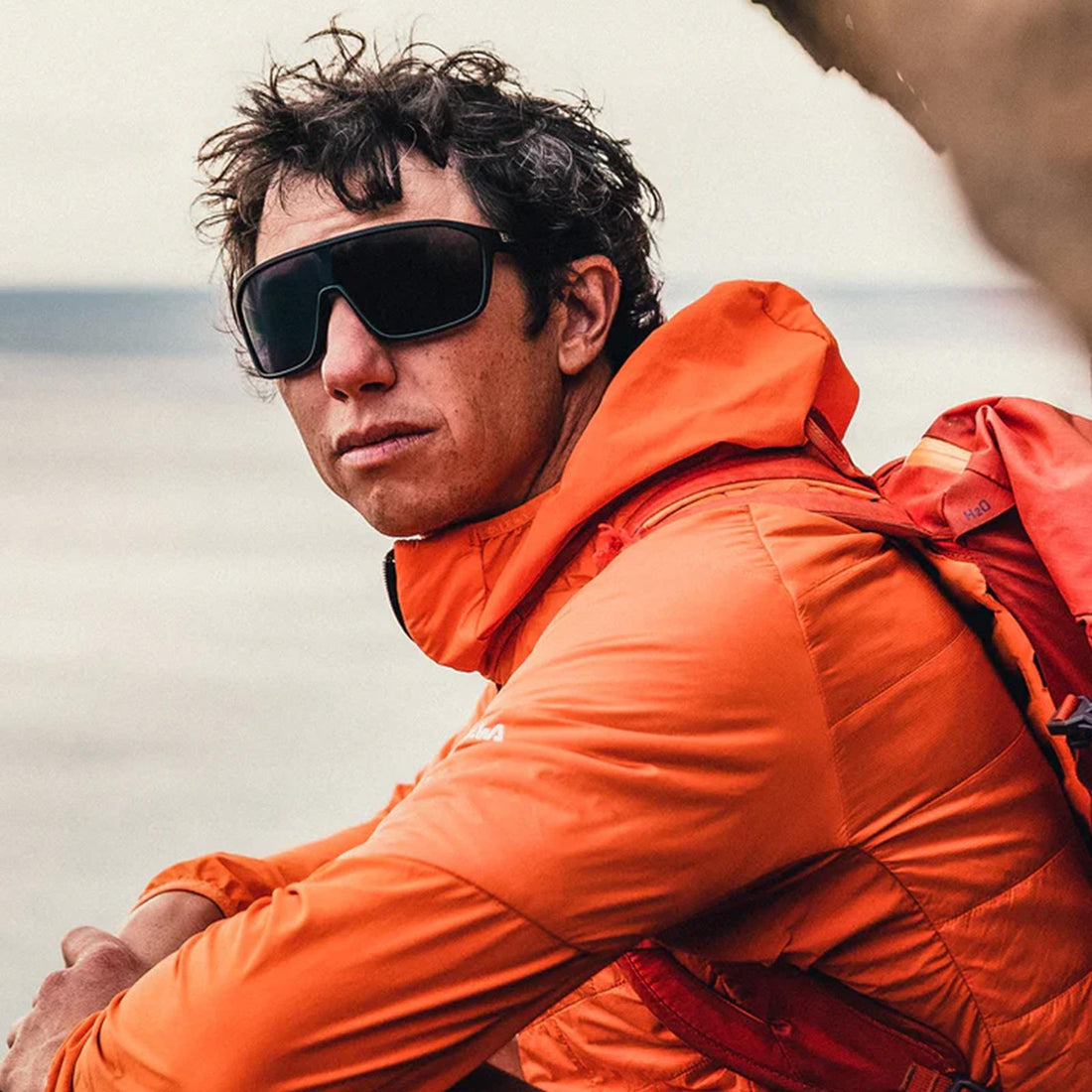 Smith Sunglasses Boomtown 003 X6 Matte Black ChromaPop Red Multilayer