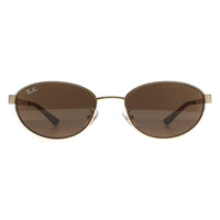Ray-Ban Sunglasses RB3774D 001/73 Polished Arista Gold Dark Brown