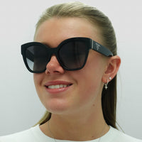 Prada Sunglasses PR17ZS 1AB09S Black Grey Gradient