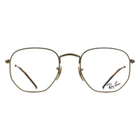 Ray-Ban Glasses Frames RX6448 Hexagonal 2500 Arista Gold Men Women