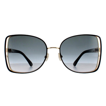 Jimmy Choo Sunglasses FRIEDA/S 2M2 90 Black and Gold Grey Gradient