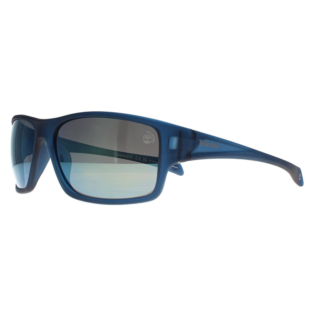 Timberland Sunglasses TB00017 91D Matte Blue Smoke Polarized