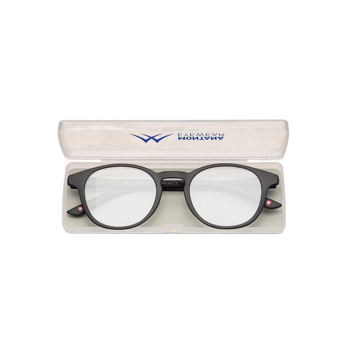 Montana Reading Glasses BLF52 1.00 Black Men Women Blue Light Block