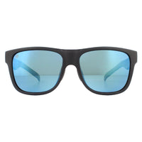 Smith Lowdown XL Sunglasses Matte Black / Blue Mirror Polarized Chromapop