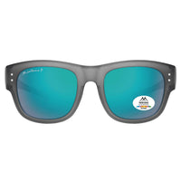 Montana Fit Over Glasses Sunglasses FO7 B Matte Grey Green Revo Mirror Polarized