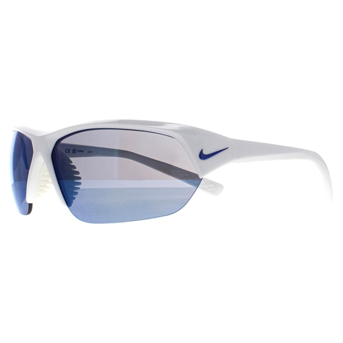Nike Sunglasses Skylon Ace FQ4683 104 White Blue Mirrored