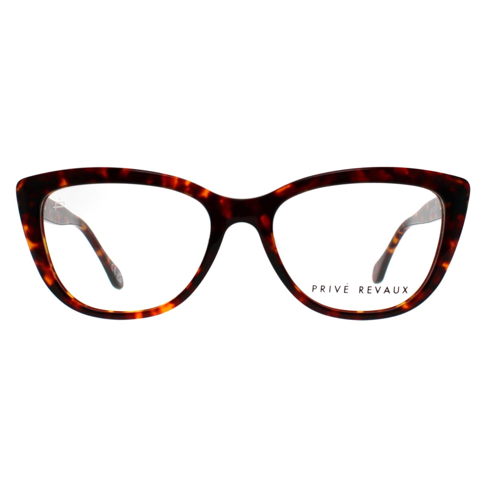 Prive Revaux Glasses Frames Blended 086 Havana Women – Discounted ...