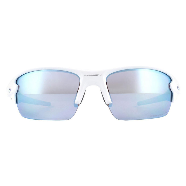 Oakley Flak XS Youth Fit oj9005 Sunglasses Polished White Deep H2O Prizm Polarized