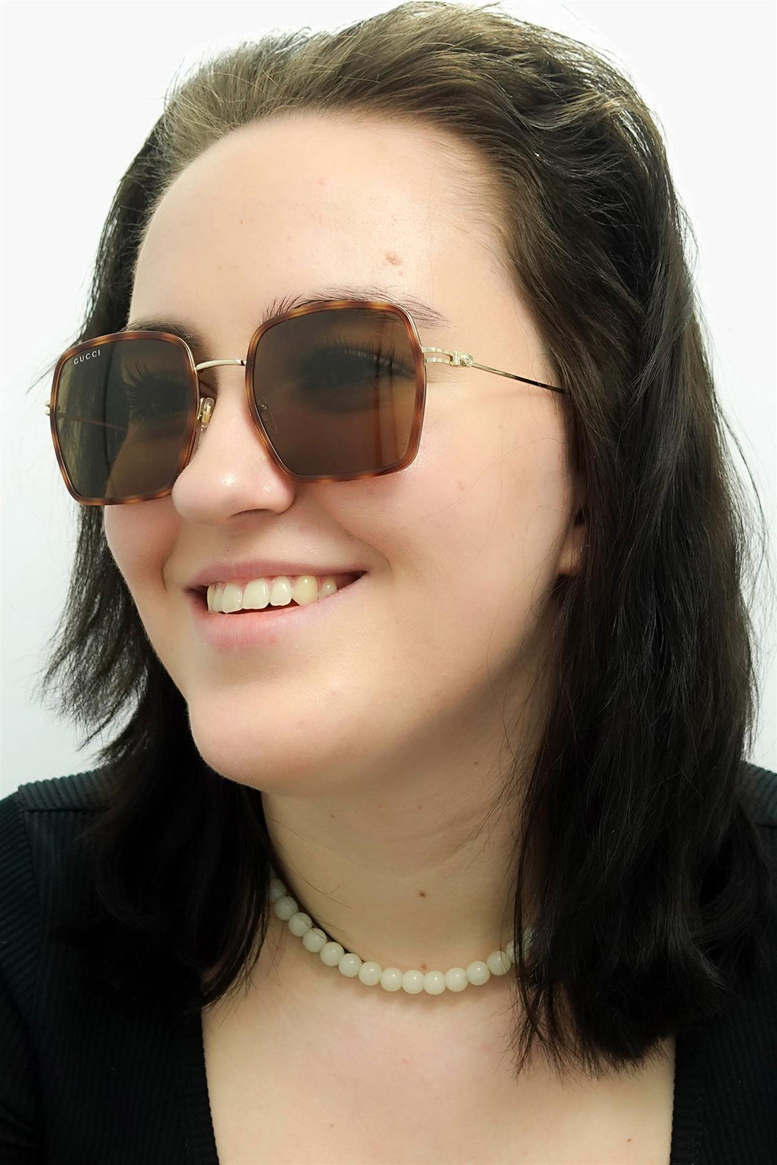 Gucci Sunglasses GG1848S 002 Havana Gold Brown