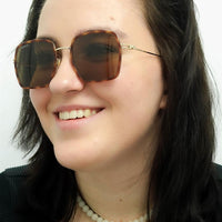 Gucci Sunglasses GG1848S 002 Havana Gold Brown