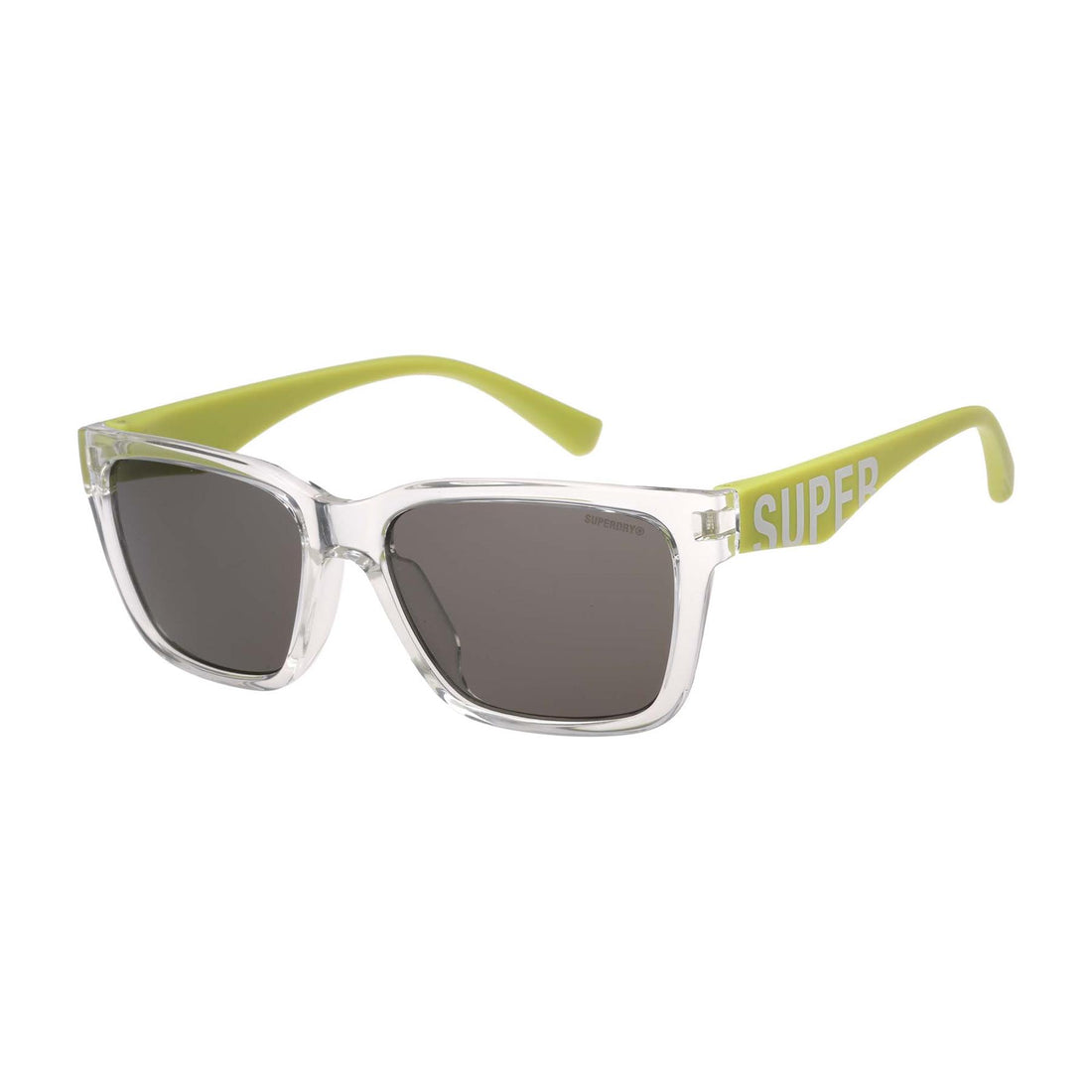 Superdry Sunglasses SDS-5050 113 Crystal Lime Smoke Grey