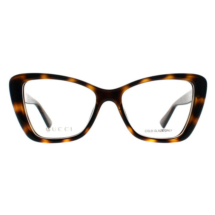 Gucci Glasses Frames GG1977O 002 Shiny Dark Havana Women