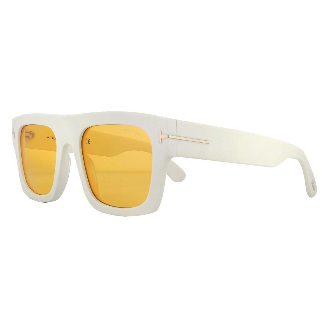 Tom Ford Sunglasses Fausto FT0711 25E Ivory White Orange