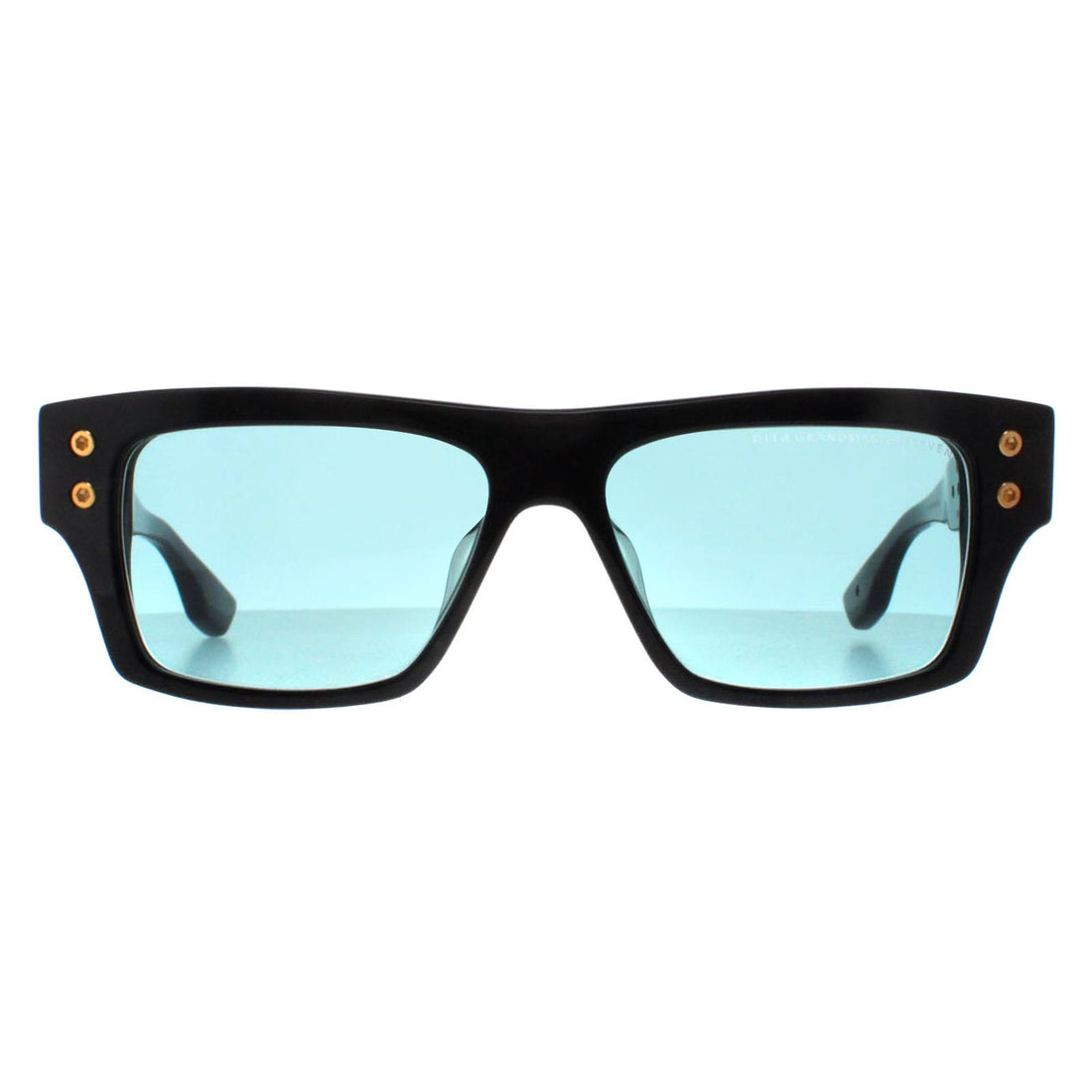 Dita Sunglasses Grandmaster Seven DTS407-A-01 Black Yellow Gold Dark Turquoise