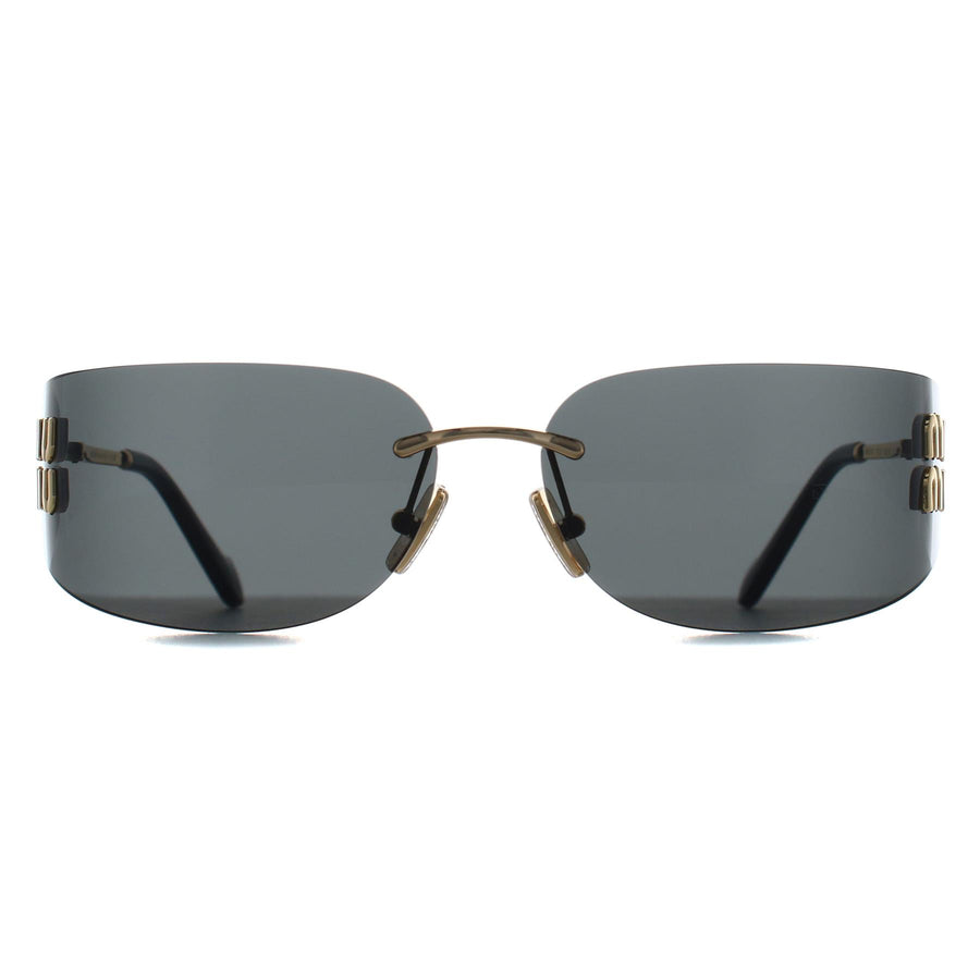 Miu Miu Sunglasses MUA51S 5AK5S0 Gold Dark Grey – Discounted 
