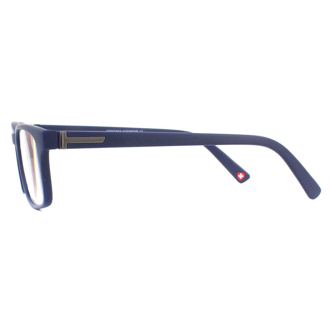 Montana Reading Glasses BLF73B Matte Blue Blue Light Block +0.00