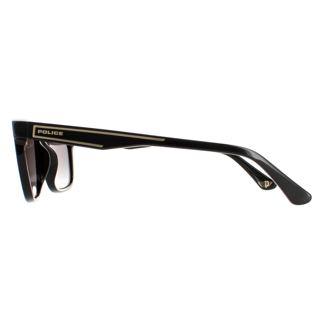 Police Sunglasses SPLB40N Arcade2 700P Shiny Black Smoke Gradient Polarised