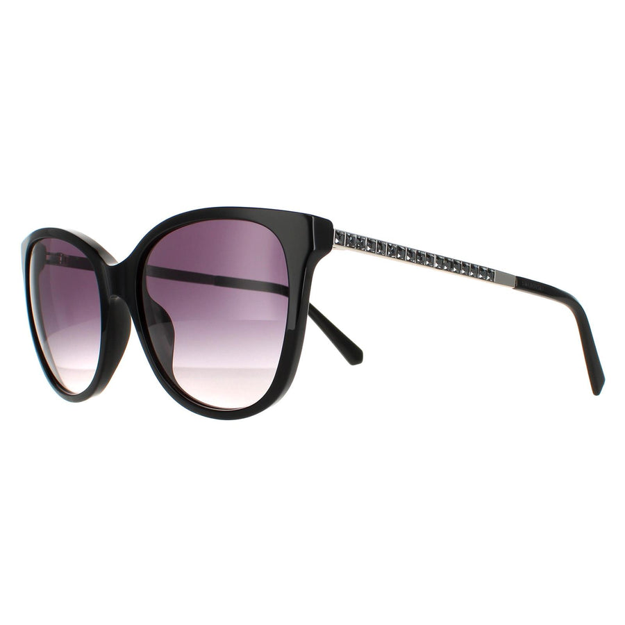 Swarovski Sunglasses SK0218 02B Matte Black Grey Gradient