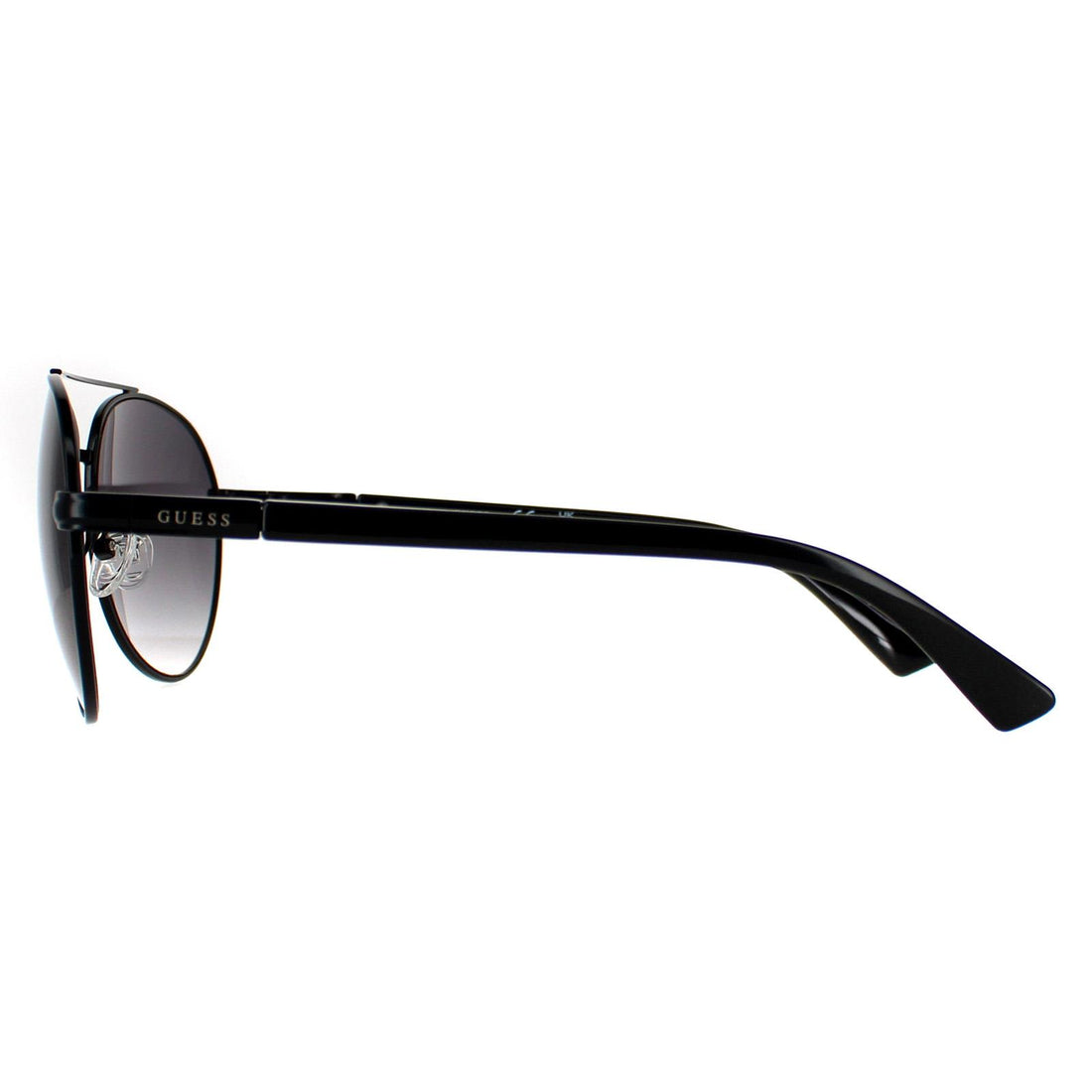 Guess Sunglasses GF0221 01B Shiny Black Smoke Gradient
