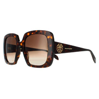 Alexander McQueen Sunglasses AM0378S 002 Tortoise Brown Gradient